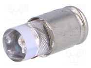 LED lamp; red; S5,7s; 24÷28VDC; No.of diodes: 1; 5mm; Bulb: T1 3/4 MARL