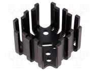 Heatsink: moulded; SOT9,TO3,TO66; black; 45x45x25.4mm; 6K/W FISCHER ELEKTRONIK