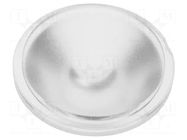 LED lens; round; colourless; 30° OPTOSUPPLY