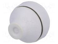 Grommet; EPDM; light grey; Panel thick: 1÷4mm; Øcable: 5÷9mm FIBOX