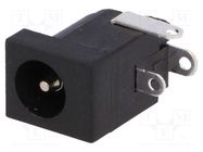 Connector: DC supply; socket; male; 5.5/2.1÷2.5mm; soldering; 5A CLIFF