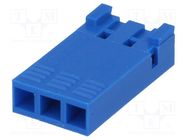 Connector: wire-board; plug; female; PIN: 3; w/o contacts; 2.54mm AMPHENOL COMMUNICATIONS SOLUTIONS