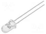 LED; green; 5mm; 2180mcd; 60°; Front: convex; 2.9÷3.6VDC OPTOSUPPLY