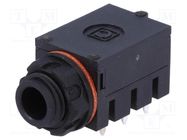 Connector: Jack 6,3mm; socket; female; ways: 3; for panel mounting CLIFF