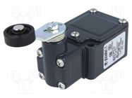 Limit switch; lever R 40mm, plastic roller Ø20mm; NO + NC; 6A PIZZATO ELETTRICA