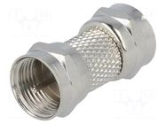 Coupler; for cable; straight; F plug,both sides YIZN Jiangsu Tengyu Electronics co.
