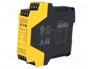 Module: safety relay; 24VAC; 24VDC; IN: 3; for DIN rail mounting EATON ELECTRIC