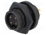 Connector: circular; EN3; socket; female; soldering; PIN: 4; 3A SWITCHCRAFT