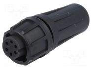 Connector: circular; plug; female; 3A; 125V; PIN: 6; EN2; soldering SWITCHCRAFT