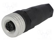 Connector: M12; plug; PIN: 4; female; A code-DeviceNet / CANopen HIRSCHMANN