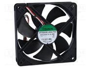 Fan: DC; axial; 24VDC; 120x120x25mm; 183.8m3/h; 44.5dBA; ball; 24AWG SUNON