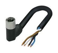 SENSOR CORD, R/A, M12 RCPT, FREE END, 5M