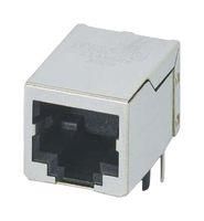 RJ45 CONN, R/A JACK, 8P8C, 1PORT, TH