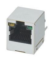 RJ45 CONN, JACK, 8P8C, 1PORT, TH