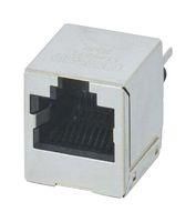 RJ45 CONN, JACK, 8P8C, 1PORT, TH