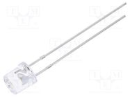 LED; 5mm; white cold; 1560÷3000mcd; 140°; Front: flat; 2.8÷4VDC OPTOSUPPLY