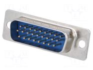Connector: D-Sub HD; PIN: 26; plug; male; for cable; straight; 5A CONNFLY