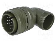 Connector: circular; plug; for cable; PIN: 19; male; soldering; 13A AMPHENOL