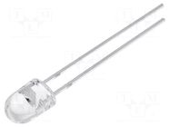 LED; red; oval; 5x4.1mm; 7000÷8000mcd; 100/40°; Front: convex; 20mA OPTOSUPPLY