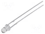 LED; red/green; 3mm; 30°; Front: convex; 1.8÷2.4VDC; No.of term: 2 OPTOSUPPLY