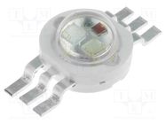 Power LED; tricolour; RGB; 120°; 350mA; 460nm,525nm,625nm; P: 3W OPTOSUPPLY