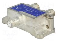 Splitter; 3D Line; screw; 1218MHz; Output: F female x2 TELESTE