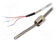 Sensor: temperature; Pt100; 100Ω; cl.A; 0÷400°C; Leads: leads x3 GUENTHER