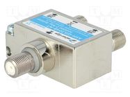 Splitter; galvanic isolator; Input: F female; Output: F female x2 