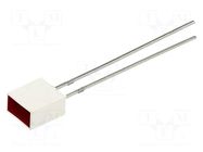 LED; rectangular; 6.22x3.68mm; with side wall; red; 25÷50mcd; 110° LUCKYLIGHT