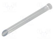 Fiber for LED; round; Ø5mm; Front: flat; straight 