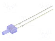 LED; blue; 2mm; blinking; 150÷220mcd; 90°; 3÷5VDC; 20mA; Front: flat OPTOSUPPLY