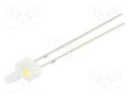 LED; 2mm; white warm; blinking; 90°; 3÷5V; 20mA; Lens: diffused OPTOSUPPLY