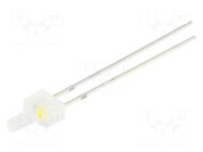 LED; white warm; 2mm; blinking; 90°; 3÷5VDC; 20mA; Lens: diffused OPTOSUPPLY