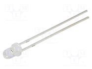 LED; 3mm; red; 5800÷7000mcd; 30°; convex; 1.8÷2.6VDC; No.of term: 2 OPTOSUPPLY