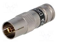 Connector: coaxial 9.5mm (IEC 169-2); plug; female; compression PCT
