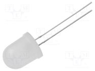 LED; 10mm; white cold; 8400mcd; 30°; Front: convex; No.of term: 2 OPTOSUPPLY