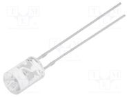 LED; 5mm; white warm; 1120÷1560mcd; 100°; Front: flat; No.of term: 2 OPTOSUPPLY