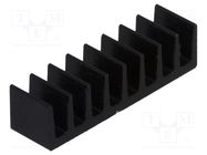 Heatsink: extruded; black; L: 5mm; W: 19mm; H: 4.8mm; 56K/W; aluminium FISCHER ELEKTRONIK