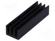 Heatsink: extruded; black; L: 22mm; W: 6.3mm; H: 4.8mm; 34K/W FISCHER ELEKTRONIK