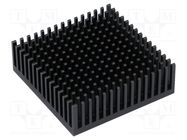 Heatsink: extruded; black; L: 50.8mm; W: 50.8mm; H: 16.51mm; anodized FISCHER ELEKTRONIK