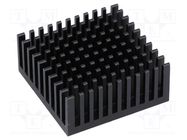 Heatsink: extruded; black; L: 37.92mm; W: 38.1mm; H: 16.51mm FISCHER ELEKTRONIK