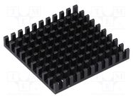 Heatsink: extruded; black; L: 40mm; W: 40mm; H: 6mm; aluminium FISCHER ELEKTRONIK