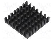 Heatsink: extruded; black; L: 27mm; W: 27mm; H: 6mm; aluminium FISCHER ELEKTRONIK