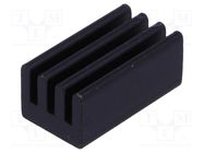 Heatsink: extruded; black; L: 12.7mm; W: 6.35mm; H: 4.83mm; AL6063-T5 STONECOLD