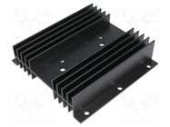 Heatsink: extruded; H; TO3; black; L: 100mm; W: 102mm; H: 25mm; screw STONECOLD