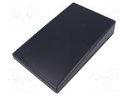 Enclosure: desktop; 1599; X: 140mm; Y: 220mm; Z: 40.5mm; ABS; black HAMMOND