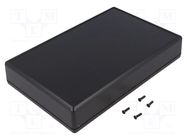 Enclosure: multipurpose; X: 140mm; Y: 220mm; Z: 40mm; 1599; ABS; black HAMMOND