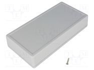 Enclosure: multipurpose; X: 85mm; Y: 170mm; Z: 35mm; 1599; ABS; grey HAMMOND