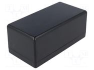 Enclosure: multipurpose; X: 66mm; Y: 131mm; Z: 55mm; 1594; ABS; black HAMMOND