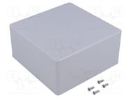 Enclosure: multipurpose; X: 120mm; Y: 120mm; Z: 59mm; 1591; ABS; grey HAMMOND